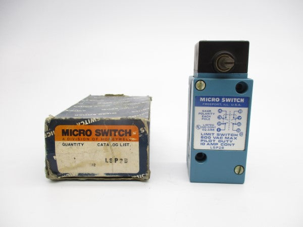 MICRO SWITCH LSP2B 600VAC 10A NSMP