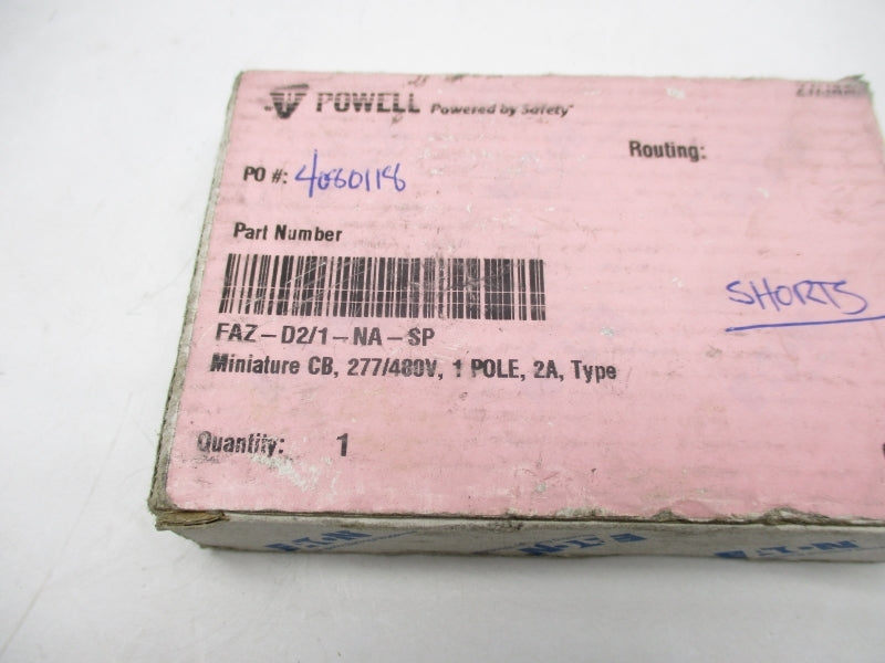 EATON FAZ-D2/1-NA-SP 48/277V 2A NSMP