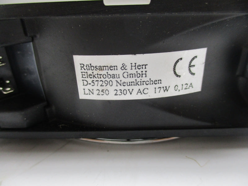 RUBSAMEN&HERR D-57290 LN250 230VAC 0.12A NSNP