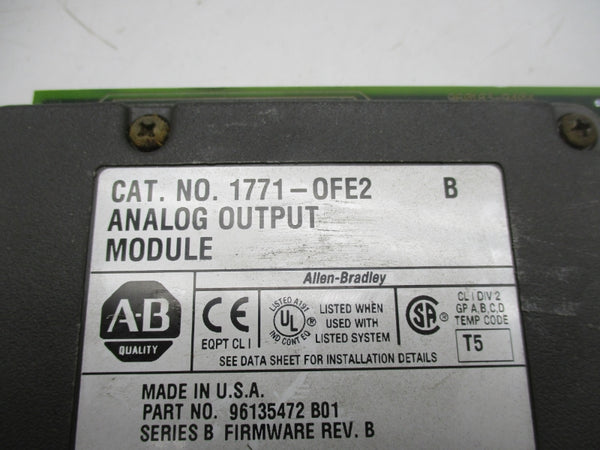 ALLEN BRADLEY 1771-OFE2 SER. B F/W B NSNP