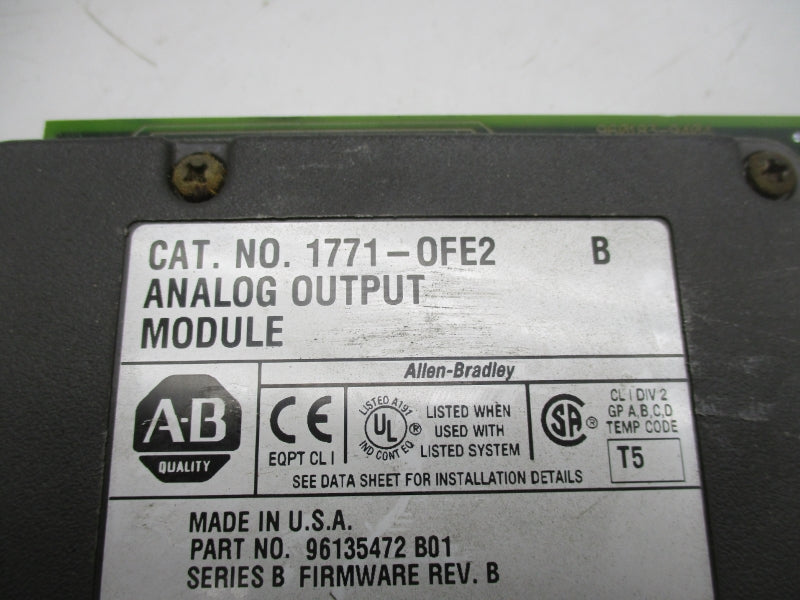 ALLEN BRADLEY 1771-OFE2 SER. B F/W B NSNP
