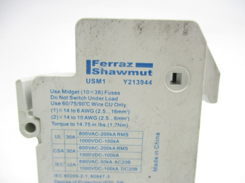 FERRAZ SHAWMUT USM1 Y213944 600VAC 30A NSNP