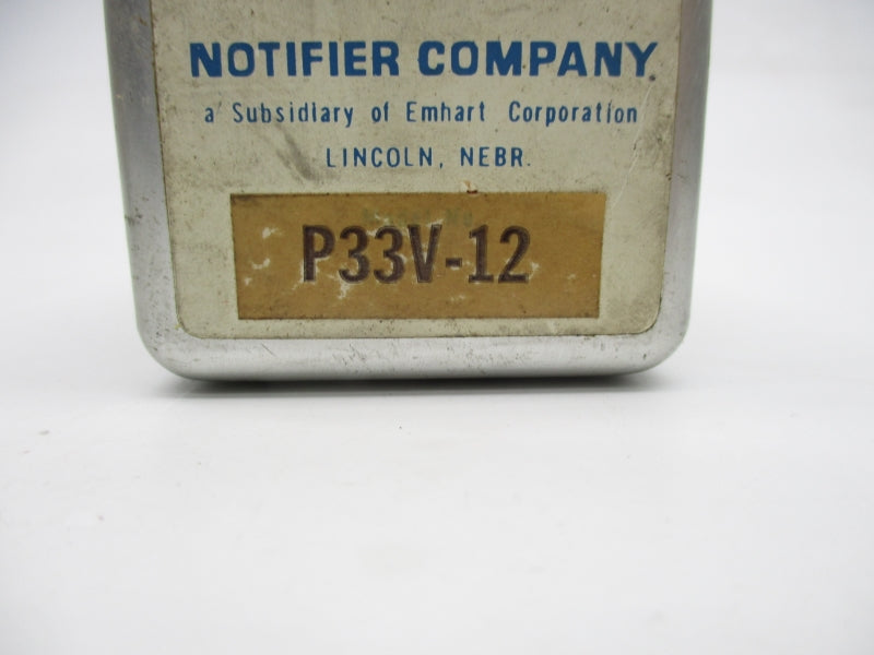 NOTIFIER COMPANY P33V-12 UNMP