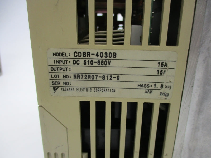 YASKAWA ELECTRIC CDBR-4030B 510-660V 15A NSNP