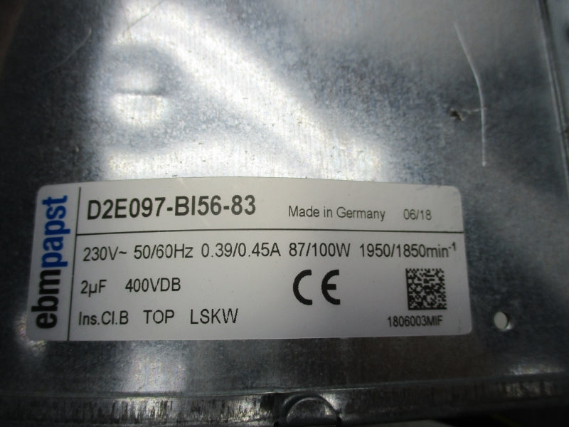 EBMPAPST D2E097-BI56-83 230VDC 0.39/0.45A NSNP