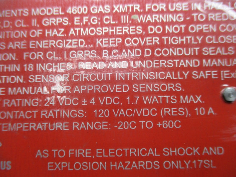 SCOTT BACHARACH 096-2170 4600 120VAC/DC 10A NSNP