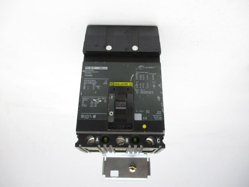 SQUARE D FA34080 480V 80A UNMP
