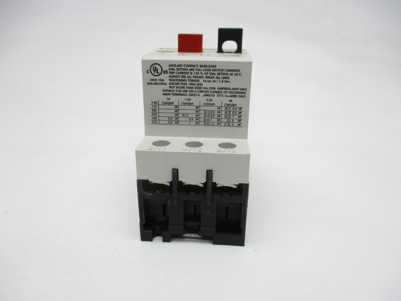 IMO MU25A-4 690V 2.5-4A NSNP