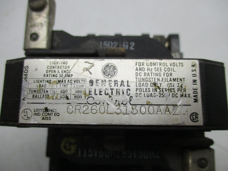 GENERAL ELECTRIC CR260L31300AAZ 95/115V 30A UNMP