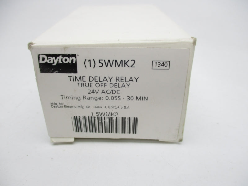 DAYTON 5WMK2 24VAC/DC 10A 0.05S-30MIN NSMP