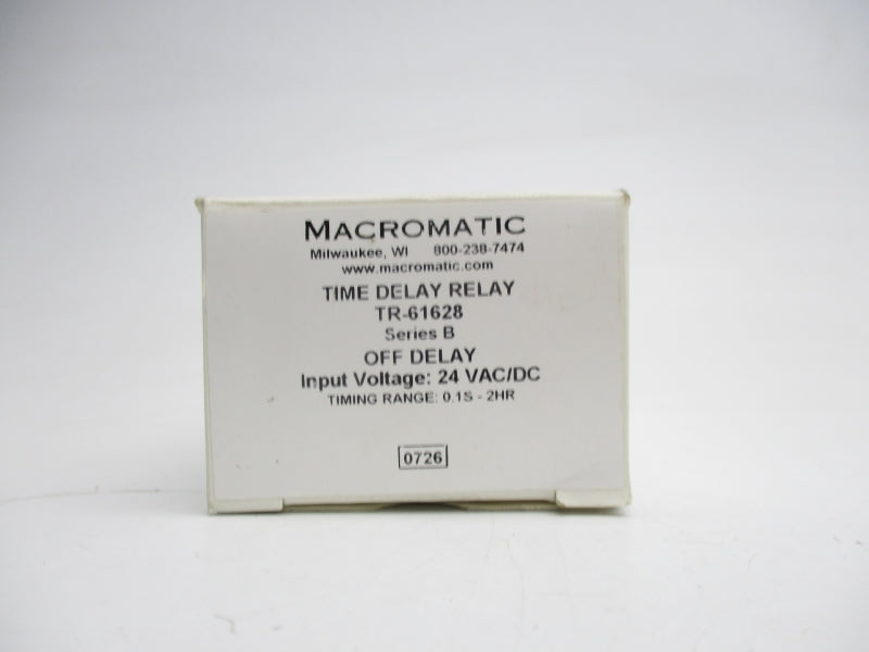 MACROMATIC TR-61628 SER. B 24VAC/DC 10A 0.1S-2HR NSMP