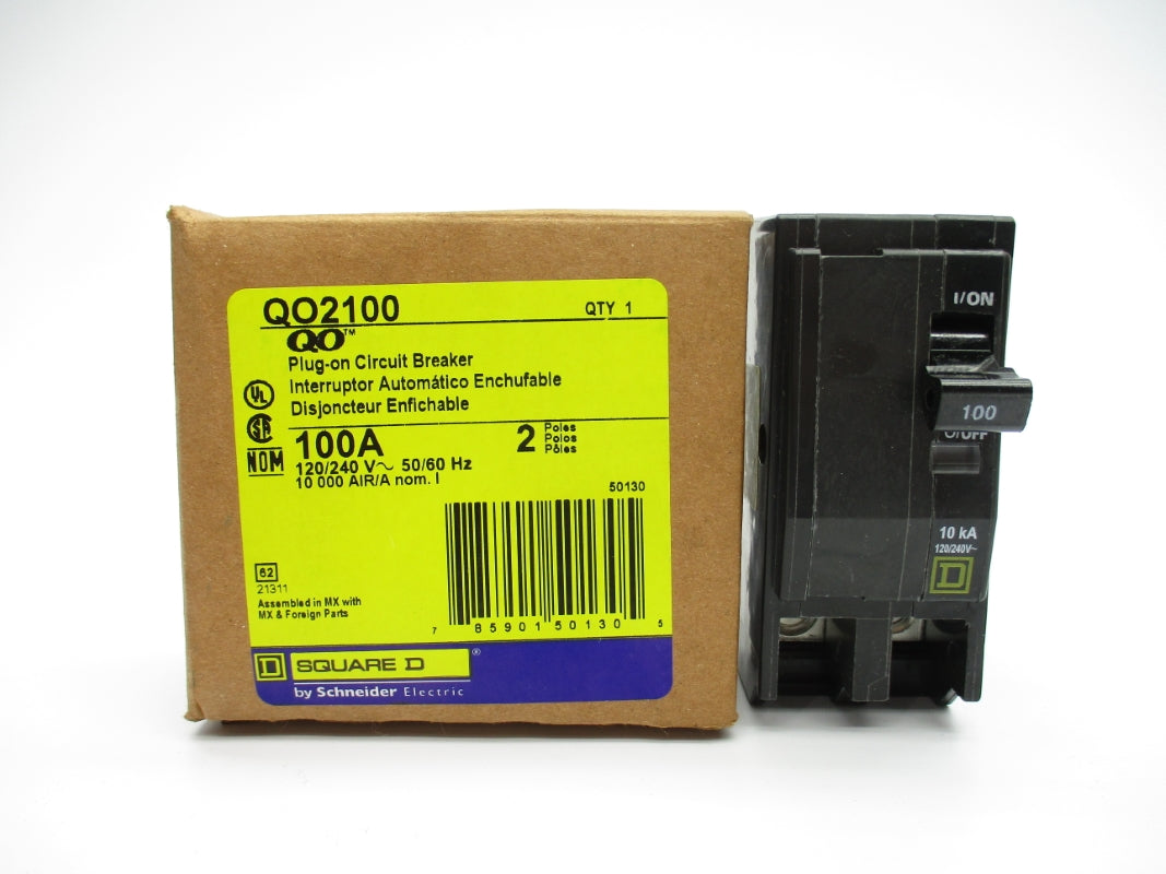 SQUARE D QO2100 100A 120/240V (LOT OF 200) NSMP
