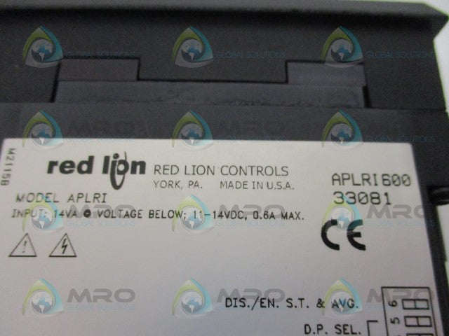 RED LION CONTROLS APLRI600 TIME INTERVAL RATE INDICATOR *NEW IN BOX*