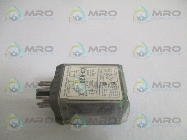 RELECO C3-A30X RELAY 12VDC *USED*