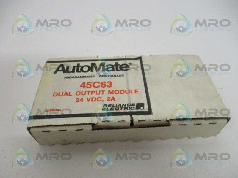 RELIANCE ELECTRIC 45C63 DUAL OUTPUT MODULE *FACTORY SEALED*