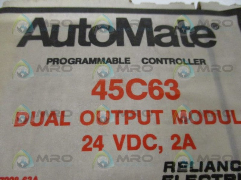 RELIANCE ELECTRIC 45C63 DUAL OUTPUT MODULE *FACTORY SEALED*