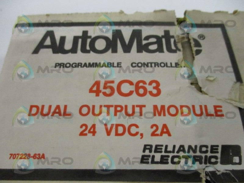 RELIANCE ELECTRIC 45C63 DUAL OUTPUT MODULE *NEW IN BOX*