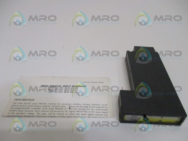 RELIANCE ELECTRIC AUTOMATE 45C40 DUAL INPUT MODULE *NEW IN BOX*