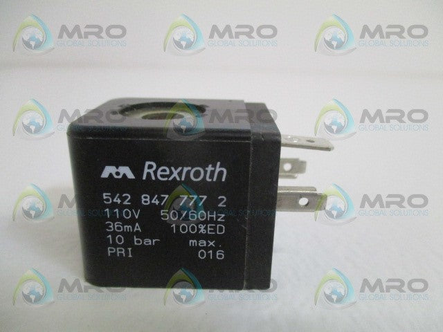 REXROTH 5428477772 SOLENOID COIL 110V *NEW NO BOX*