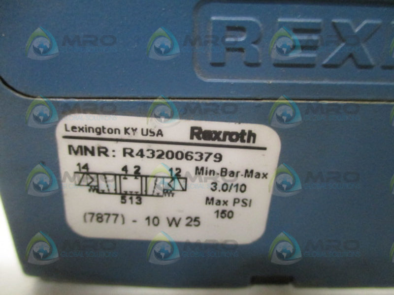 REXROTH R432006379 PNEUMATIC CERAM VALVE *NEW NO BOX*