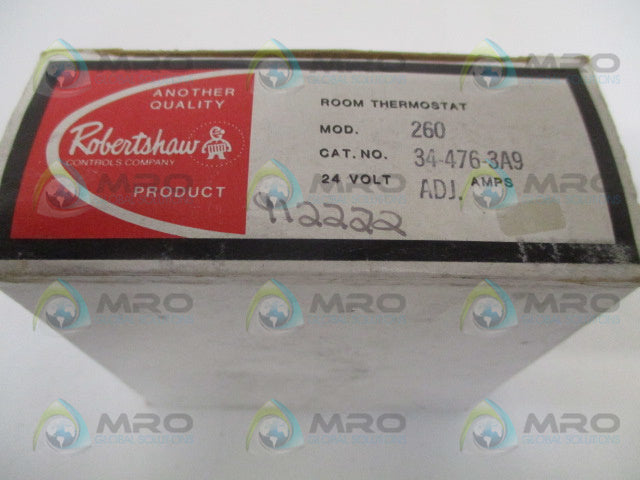 ROBERTSHAW 34-476-3A9 ROOM THERMOSTAT *NEW IN BOX*