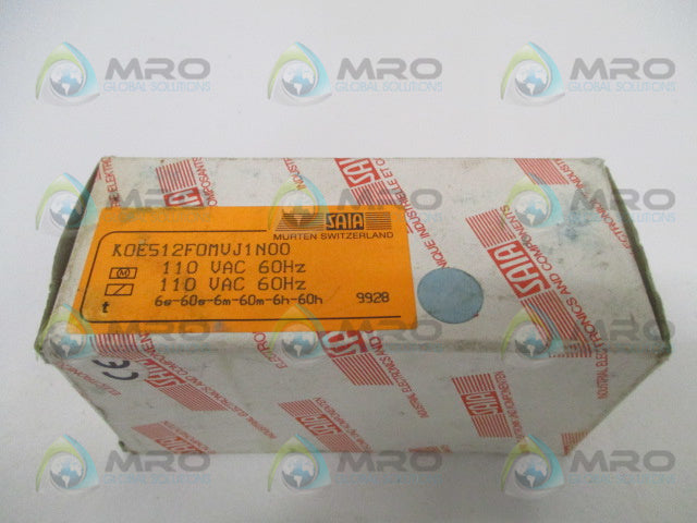 SAIA K0E512F0MVJ1N00 TIME DELAY RELAY 110VAC *NEW IN BOX*