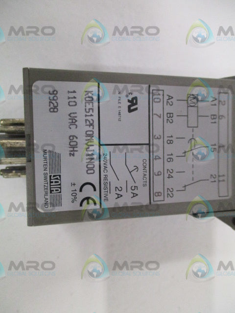 SAIA K0E512F0MVJ1N00 TIME DELAY RELAY 110VAC *NEW IN BOX*