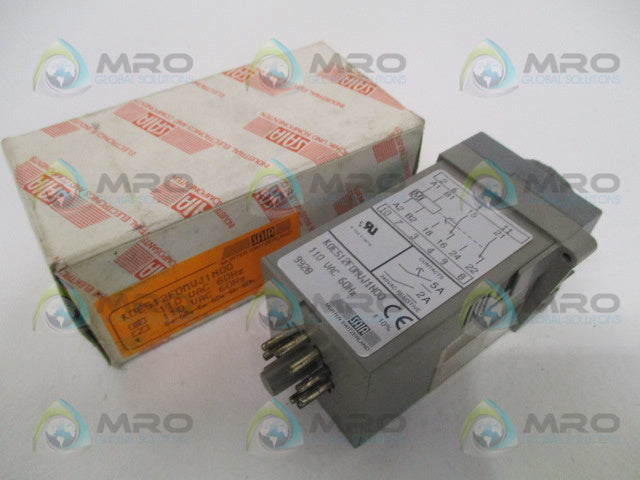 SAIA K0E512F0MVJ1N00 TIME DELAY RELAY 110VAC *NEW IN BOX*