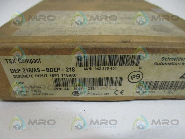 SCHNEIDER AEG TSX COMPACT DEP218/AS-BDEP-218 DISCRETE INPUT MODULE *NEW IN BOX*