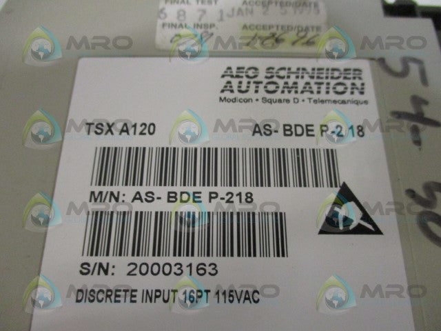 SCHNEIDER AEG TSX COMPACT DEP218/AS-BDEP-218 DISCRETE INPUT MODULE *NEW IN BOX*