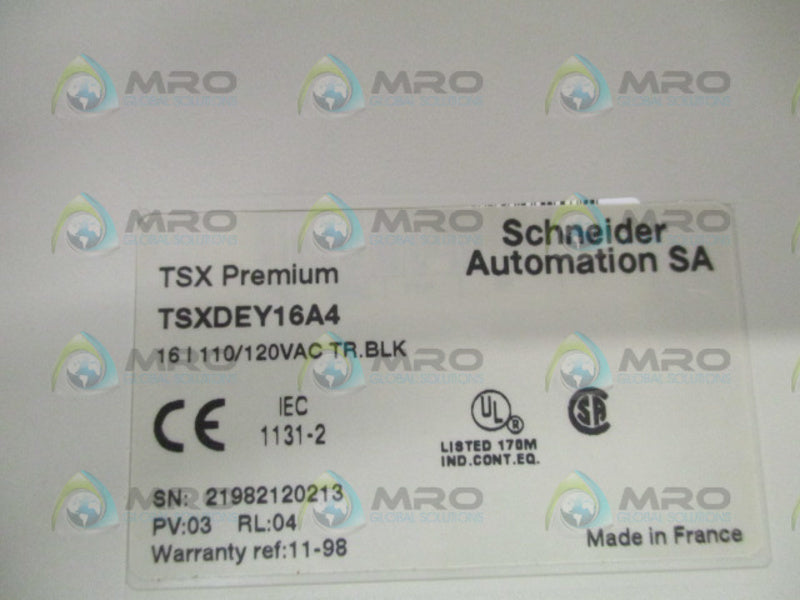 SCHNEIDER TXS PREMIUM TSXDEY16A4 INPUT MODULE *NEW IN BOX*
