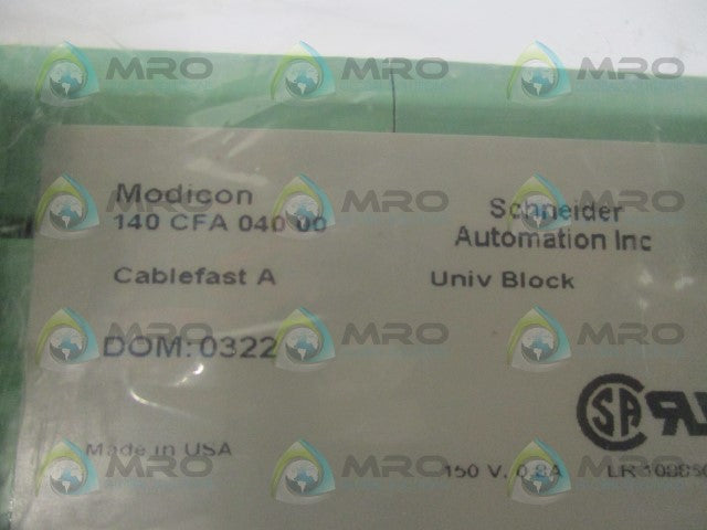 SCHNEIDER MODICON CABLEFAST 140CFA04000 UNIVERSAL WIRING BLOCK *NEW NO BOX*