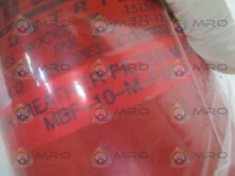 SCHROEDER MBF-10-M-P20 AIR BREATHER FILTER *NEW IN BOX*