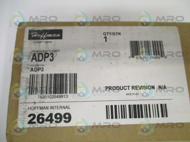 HOFFMAN ADP3 STEEL DATA POCKET *FACTORY SEALED*