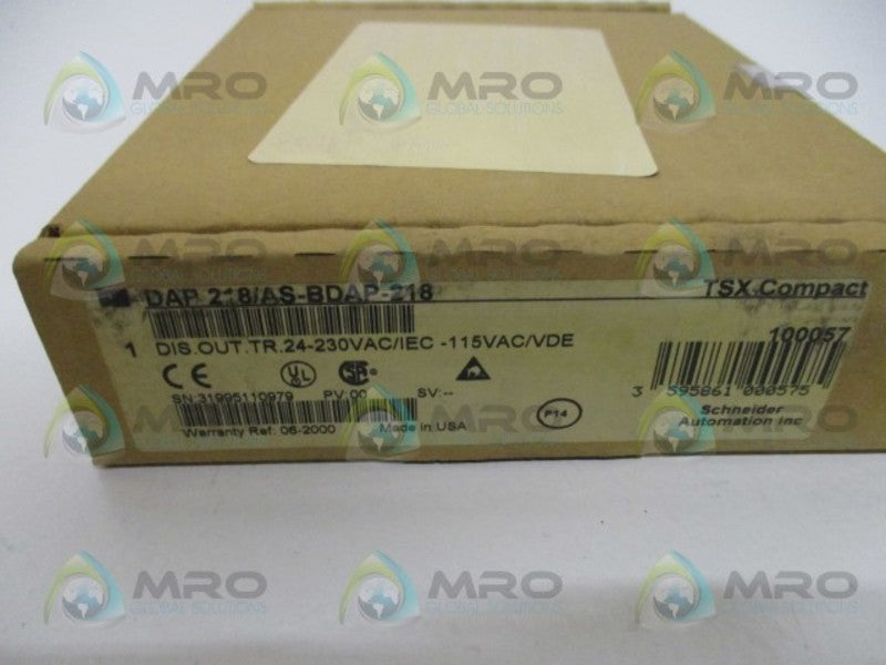 SCHNEIDER AEG TSX COMPACT DAP218/AS-BDAP-218 OUTPUT MODULE *FACTORY SEALED*