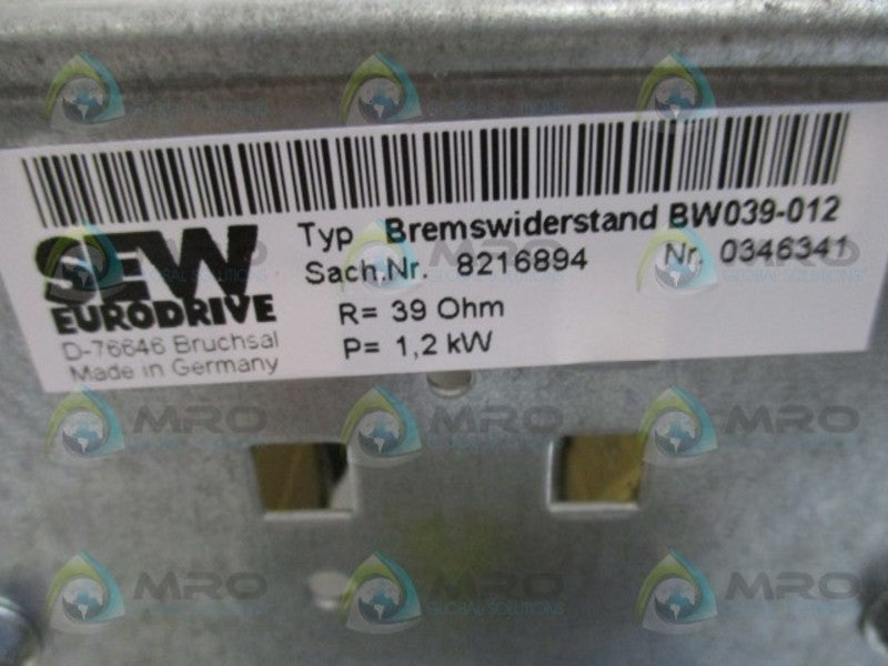 SEW-EURODRIVE BW039-012 BREAKING RESISTOR *NEW NO BOX*