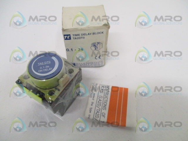 SHAMROCK CONTROLS TA2DT0 TIME DELAY BLOCK 0.1-3s *NEW IN BOX*