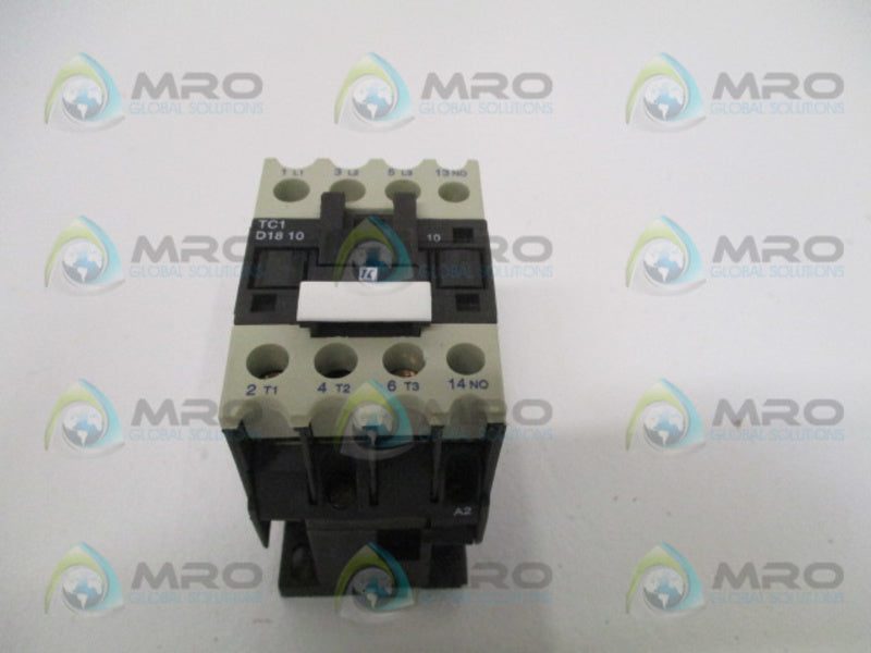 SHAMROCK CONTROLS TC1-D1810-B7 CONTACTOR 24V *NEW NO BOX*