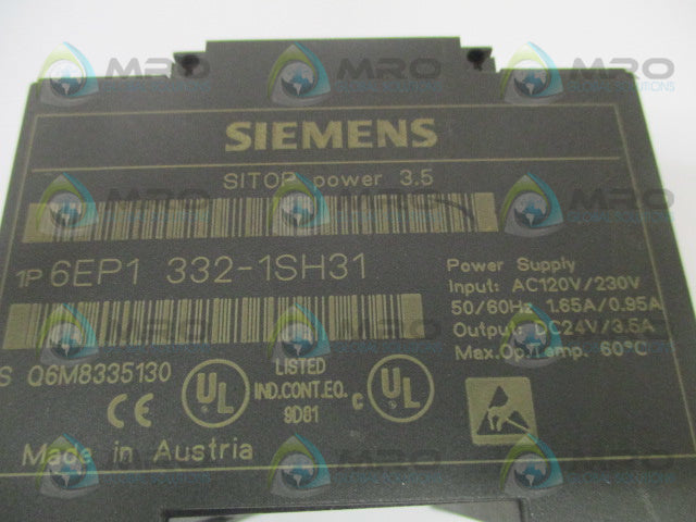 SIEMENS SITOP power 3.5 6EP1332-1SH31 POWER SUPPLY *USED*