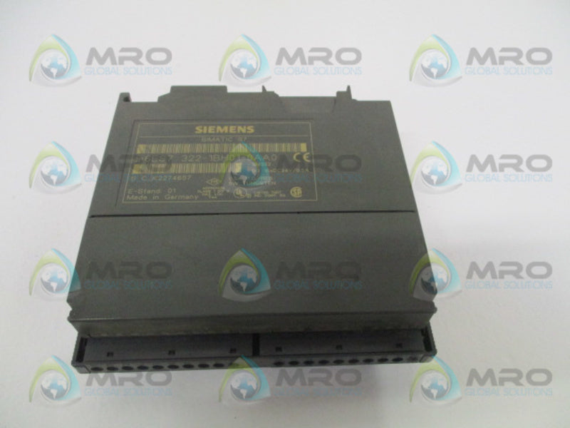 SIEMENS SIMATIC S7 6ES7322-1BH01-0AA0 DIGITAL OUTPUT MODULE *USED*
