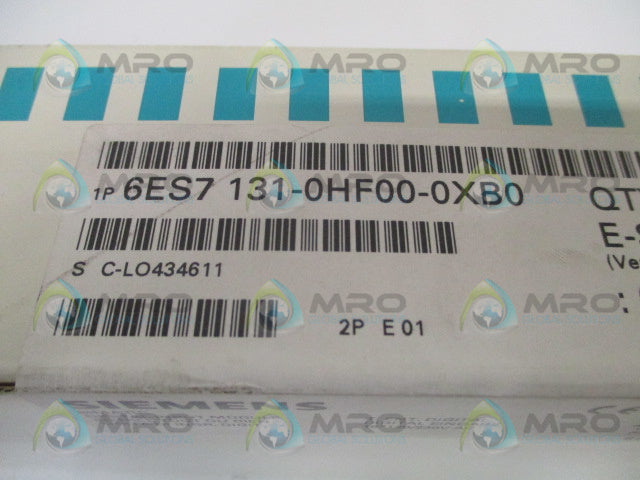 SIEMENS SIMATIC 6ES7131-0HF00-0XB0 DIGITAL INPUT MODULE *FACTORY SEALED*