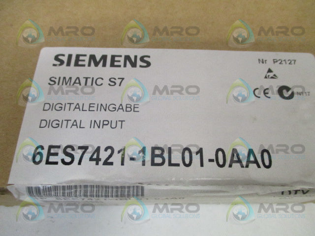 SIEMENS SIMATIC S7 6ES7421-1BL01-0AA0 DIGITAL INPUT MODULE *FACTORY SEALED*