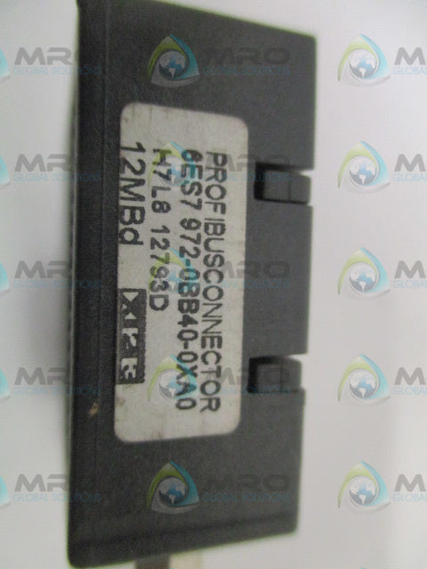 SIEMENS 6ES7972-0BB40-0XA0 PROFIBUS CONNECTOR *NEW NO BOX*