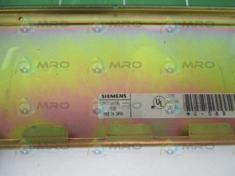 SIEMENS SIMATIC U-08B PLC RACK MODULE 8 SLOT *USED*
