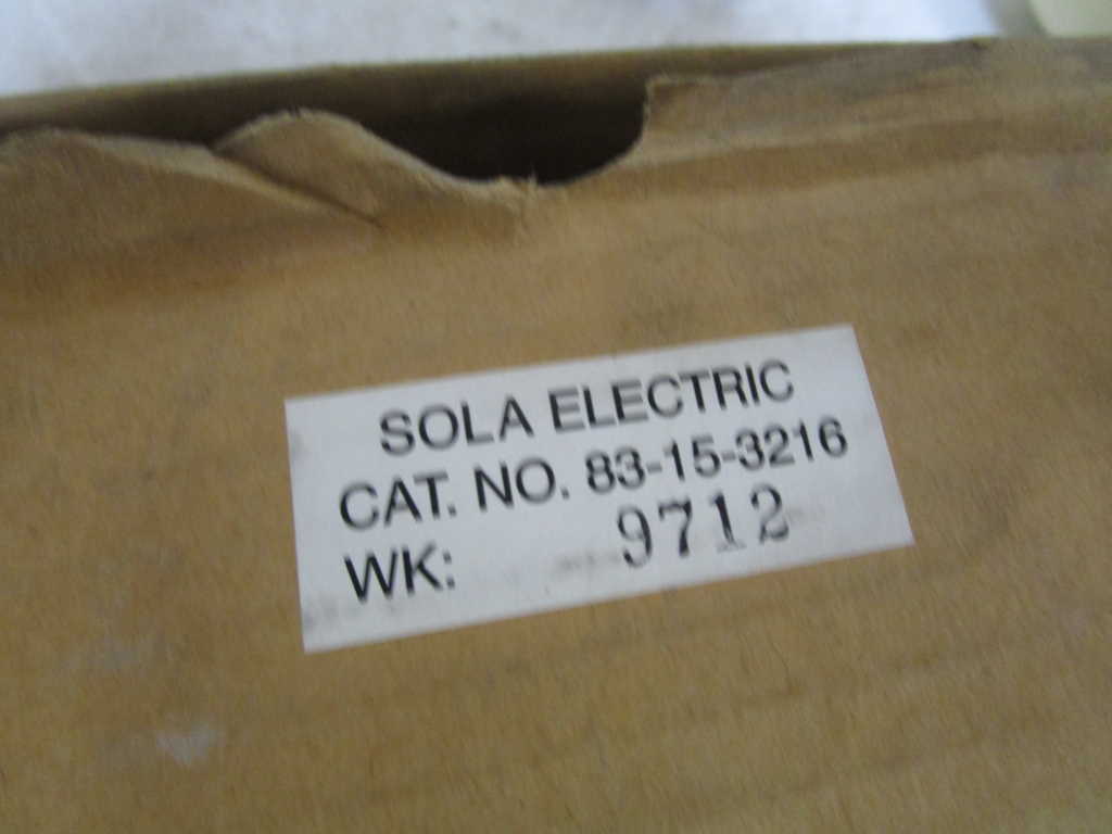 SOLA POWER SUPPLY 83-15-3216 *NEW IN BOX*
