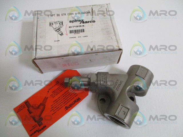 SPIRAX SARCO 67994 STRAINER CONNECTOR W/ BLOWDOWN 1" *NEW IN BOX*