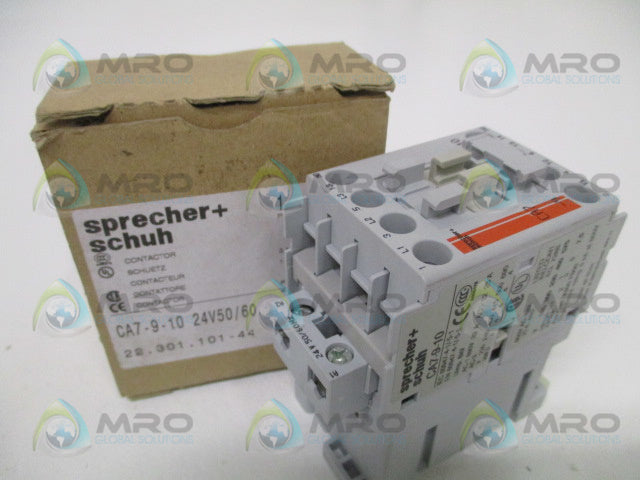 SPRECHER+SCHUH CA7-9-10 CONTACTOR 24V *NEW IN BOX*