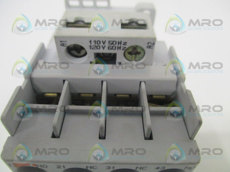 SPRECHER+SCHUH CS7-22E CONTROL RELAY 110/120V *USED*