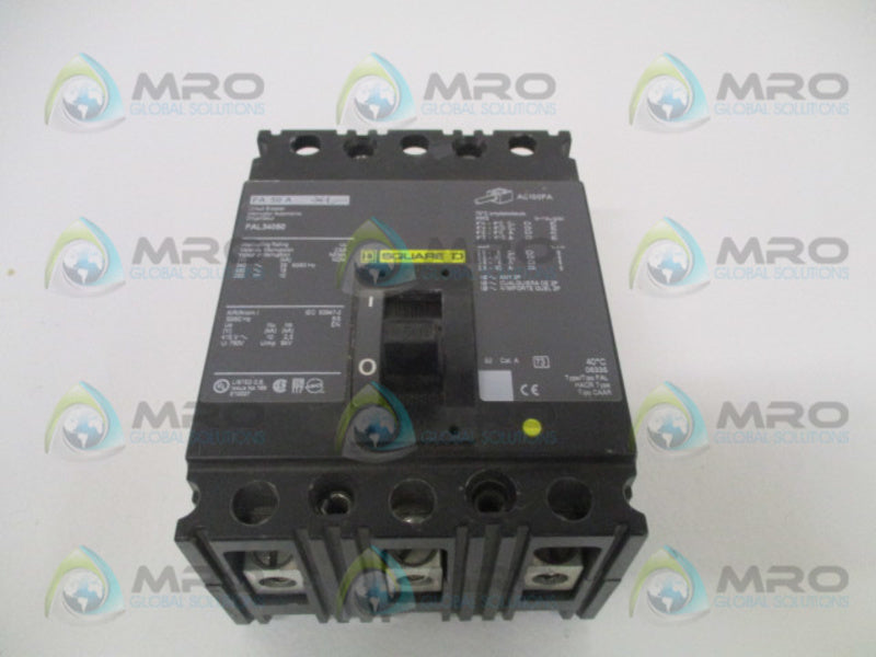 SQUARE D FAL34050 CIRCUIT BREAKER 50A (BLACK) *USED*