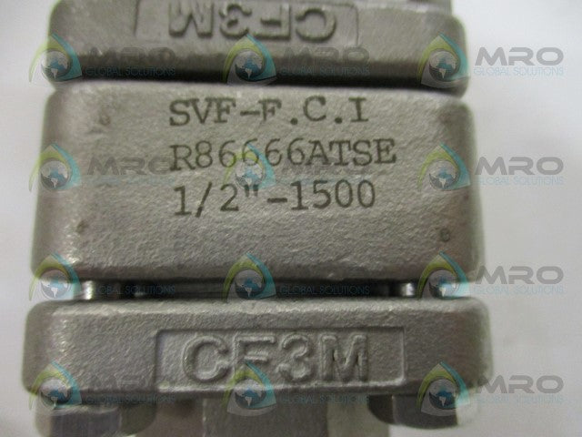 SVF R86666ATSE SVF-F.C.I COMPRESSION BALL VALVE 1/2" 1500 PSI *NEW NO BOX*